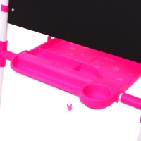 Мольберт двусторонний регулируется по высоте 1, цвет розовый Мольберт двусторонний регулируется по высоте 1, цвет розовый