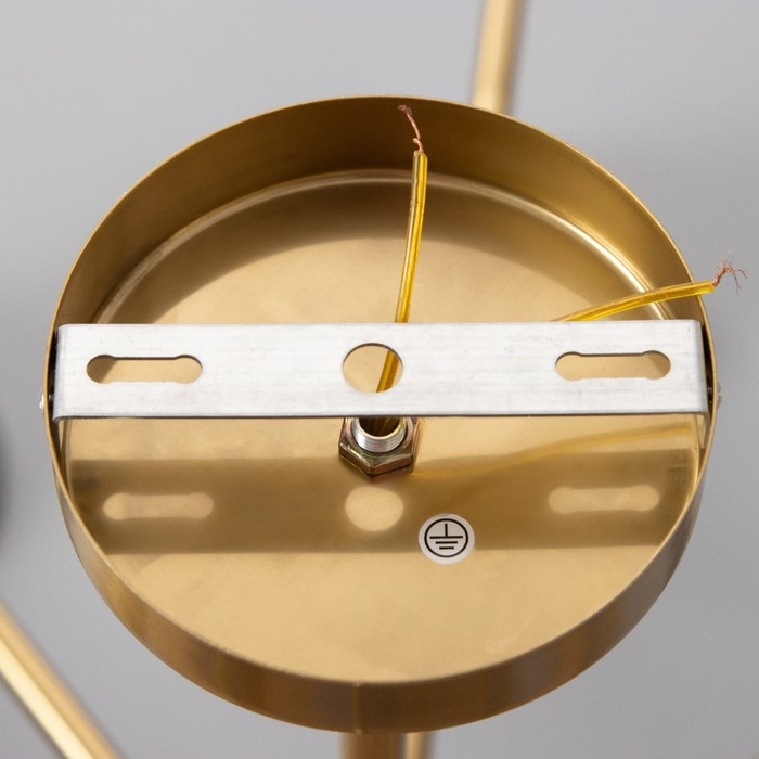 Люстра "Флинт" 8хЕ27 40Вт серый 90х90х50см