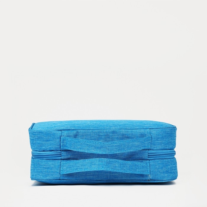 Косметичка-несессер на молнии, с крючком, цвет голубой Косметичка-несессер на молнии, с крючком, цвет голубой