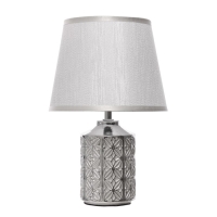 Настольная лампа "Дейзи" Е14 40Вт серебро 20х20х31 см