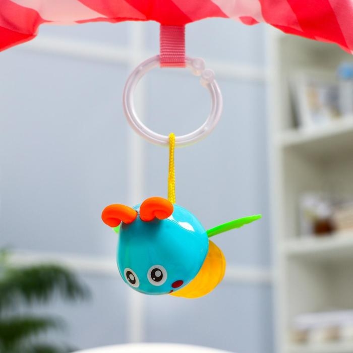 Развивающий коврик &laquo;Жирафик&raquo;, с пианино, розовый