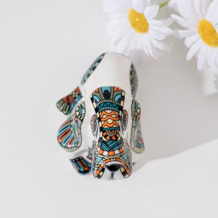 Фигурка гжель &laquo;Дружок&raquo;, бело-синий,керамика,