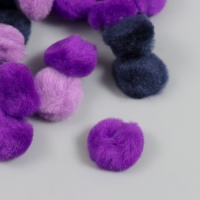 Декор для творчества "Помпончики. Сиреневый туман" d=2,5 см набор 30 шт Декор для творчества "Помпончики. Сиреневый туман" d=2,5 см набор 30 шт