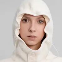 Анорак унисекс Oblako, молочно-белый, размер M/L Анорак унисекс Oblako, молочно-белый, размер M/L