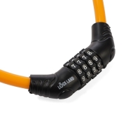 Замок навесной велосипедный LOCKLAND, кодовый,10х650 мм, цвет оранжевый Замок навесной велосипедный LOCKLAND, кодовый,10х650 мм, цвет оранжевый