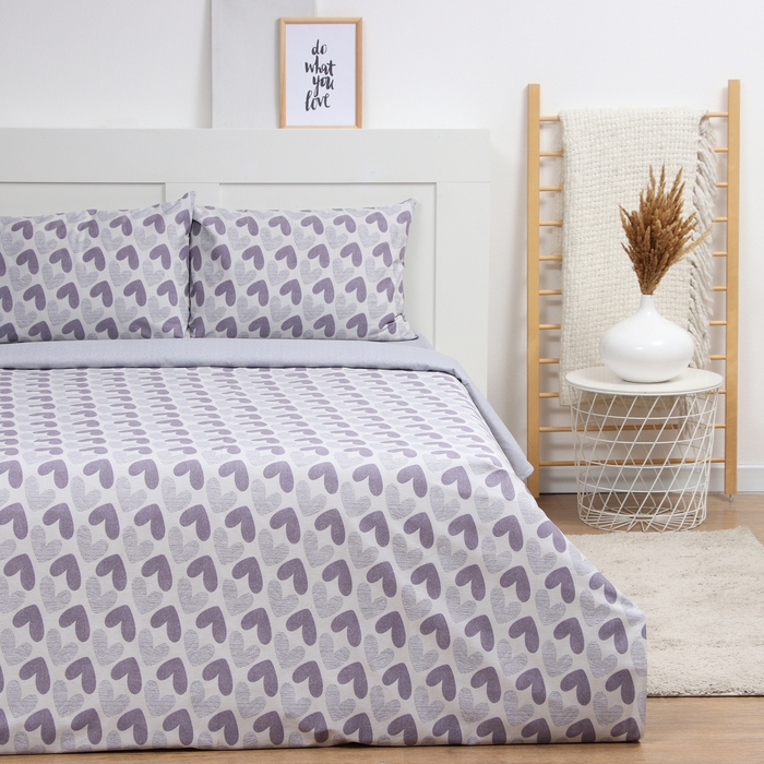 Постельное бельё LoveLife 2сп Love, 175*215см, 200*225см, 50*70см-2шт,100%хлопок, сатин, 125г/м&sup2;