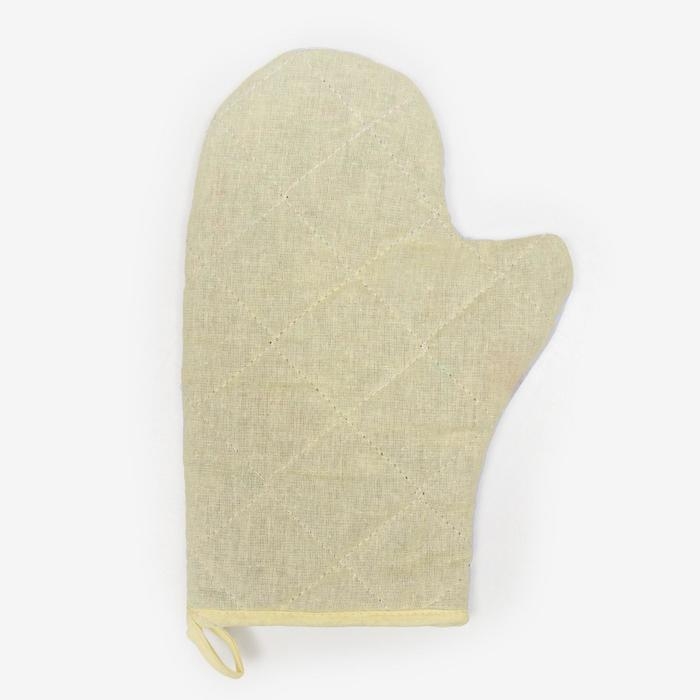 Варежка-прихватка Варежка-прихватка "Доляна" Подсолнух 20х28см,габардин, 35% хлопок, 65% п/э, ватин 250г/м2