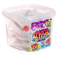 Набор для опытов «Меганабор для создания слаймов», своими руками, 10 фигурок и кристаллов Набор для опытов «Меганабор для создания слаймов», своими руками, 10 фигурок и кристаллов