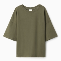 Футболка детская MINAKU цвет хаки, рост 104 см