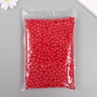 Набор бусин "Жемчуг" d 8 мм, 250 гр, красный