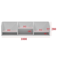 Подставка органайзер настольный Лео 5, 1000х180х280, Белый