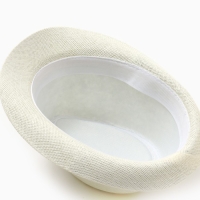 Шляпа мужская MINAKU, цвет молочный, р-р 58 Шляпа мужская MINAKU, цвет молочный, р-р 58