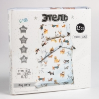 Постельное бельё Этель 1.5 сп Dog party, 143*215 см, 150*214 см, 50*70 см -1 шт,100% хлопок, бязь Постельное бельё Этель 1.5 сп Dog party, 143*215 см, 150*214 см, 50*70 см -1 шт,100% хлопок, бязь