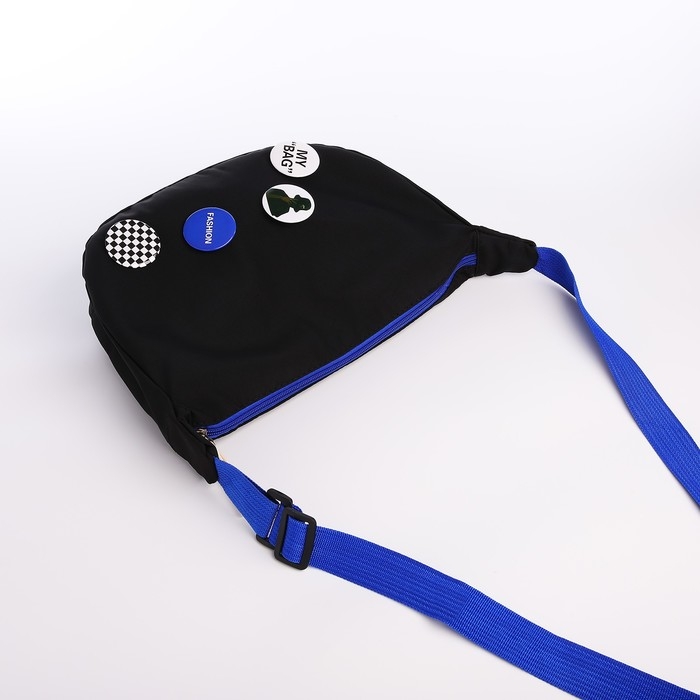 Сумка молодёжная на молнии, цвет чёрный Сумка молодёжная на молнии, цвет чёрный