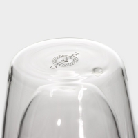 Стакан стеклянный с двойными стенками Magistro &laquo;Поль. Дуо&raquo;, 350 мл, 7,3&times;15 см