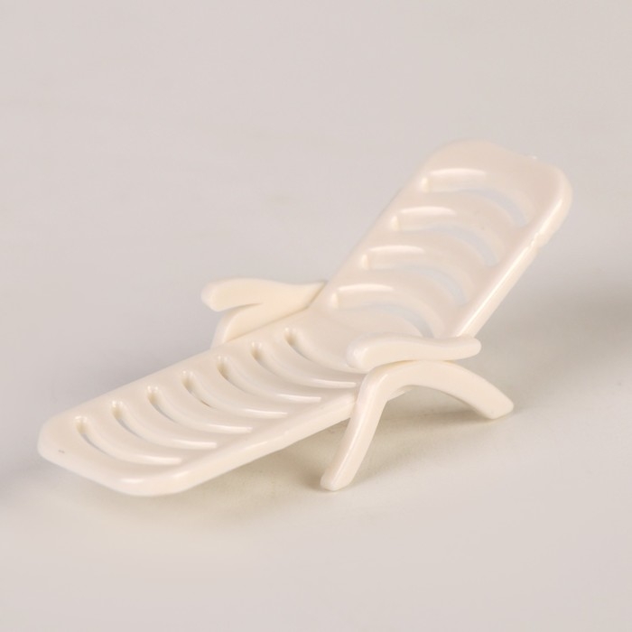 Миниатюра кукольная &laquo;Шезлонг&raquo;, набор 3 шт., размер 1 шт. &mdash; 1,5 &times; 5 &times; 2 см