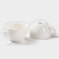 Набор кружек фарфоровых Wilmax &laquo;Юлия Высоцкая&raquo;, 2 предмета: 500 мл, цвет белый