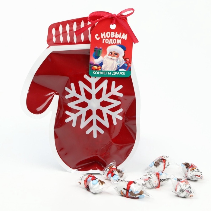 Конфеты драже в формовом пакете &laquo;С новым годом&raquo; 50 г.