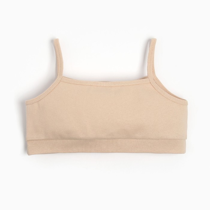 Топ для девочки MINAKU цвет бежевый, рост 146 см