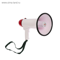 Мегафон ручной LuazON Rad-25, 25 Вт, дальность до 400 м, запись 10 сек, сирена, бело-красный Мегафон ручной LuazON Rad-25, 25 Вт, дальность до 400 м, запись 10 сек, сирена, бело-красный