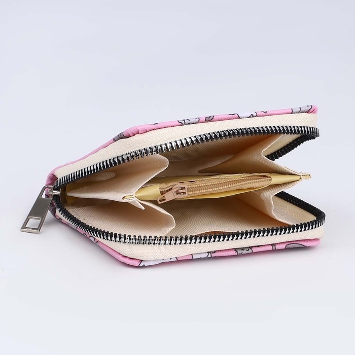 Кошелёк детский &laquo;Котята&raquo; 10х8.5х2 см, розовый