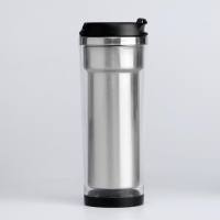 Термокружка, 400 мл, "Вставка", сохраняет тепло 2 ч, 19 х 6.5 см Термокружка, 400 мл, "Вставка", сохраняет тепло 2 ч, 19 х 6.5 см