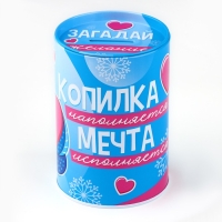 Копилка новогодний подарок &laquo;Новый год: Мечта исполнится&raquo;, 8 х 12 см.