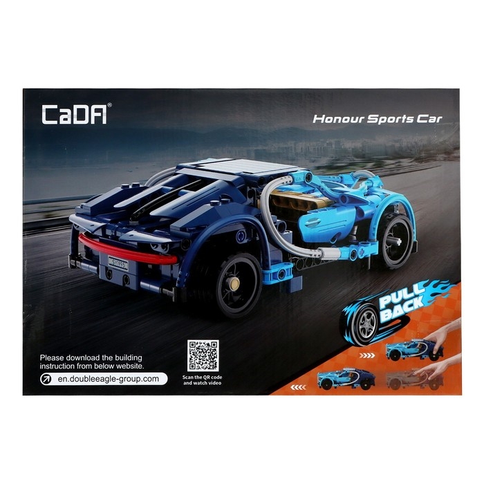 Конструктор инерционный &laquo;Спорткар&raquo;, 377 деталей