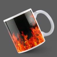 Кружка керамическая &laquo;Огонь мужик&raquo; Дима, 320 мл, цвет красный