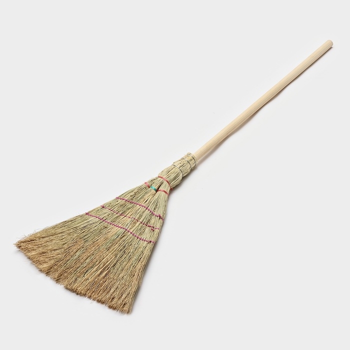 Метла 3-х прошивная &laquo;Сорго&raquo;, усиленная, 450 гр, 120 см