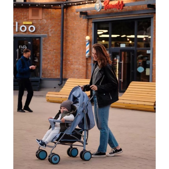 Коляска прогулочная детская RANT basic &laquo;Tango&raquo; RA351, складывается в трость, цвет Pacific Blue