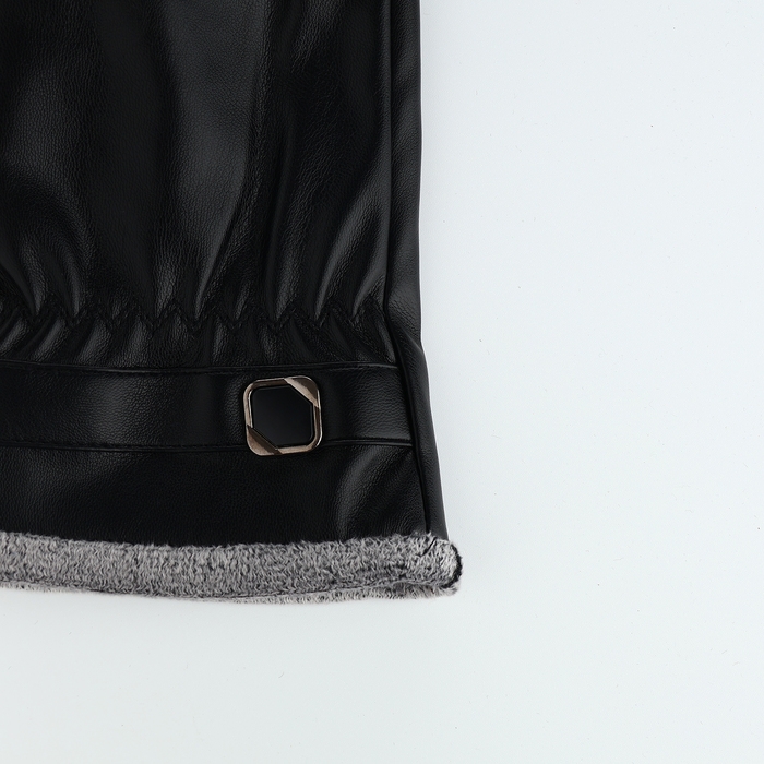 Перчатки мужские, безразмерные, без утеплителя, цвет чёрный Перчатки мужские, безразмерные, без утеплителя, цвет чёрный