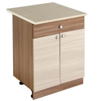 Шкаф напольный, 800 &times; 450 &times; 840, Ясень шимо темный/Ясень шимо светлый