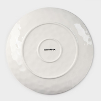 Тарелка фарфоровая Доляна &laquo;Космос&raquo;, d=27,5 см, цвет красный