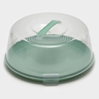 Тортовница с крышкой Доляна, d=28 см, цвет МИКС