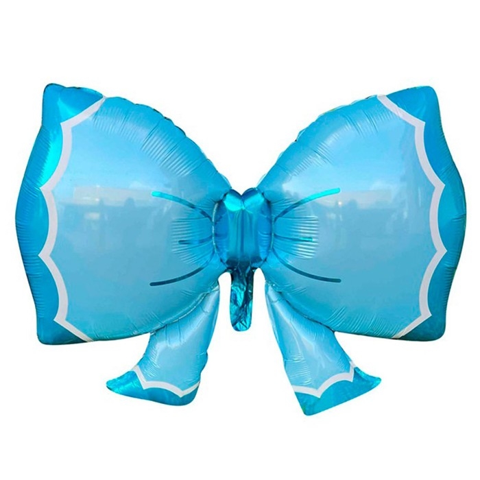 Шар фольгированный 36 Шар фольгированный 36" «Бант голубой»