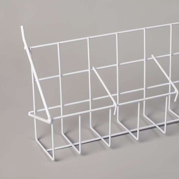 Корзина под семена, длина 60 см, размер кармана 10×7×9,5 цвет белый Корзина под семена, длина 60 см, размер кармана 10×7×9,5 цвет белый