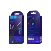 Аудио кабель Hoco UPA10, 2xRCA - jack 3.5mm, 1,5 м, серый Аудио кабель Hoco UPA10, 2xRCA - jack 3.5mm, 1,5 м, серый