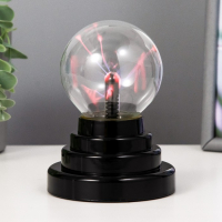 Плазменный шар красный шар 14х10х10 см RISALUX Плазменный шар красный шар 14х10х10 см RISALUX