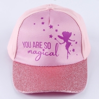 Кепка детская для девочки You're so magical, цвет розовый, р-р. 52-54