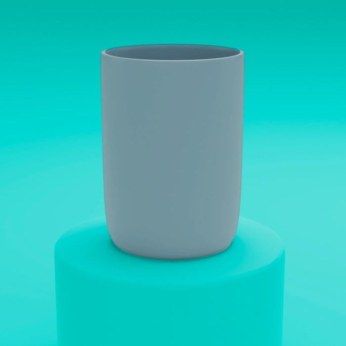 Набор аксессуаров для ванной комнаты &laquo;Тринити&raquo;, 6 предметов (мыльница, дозатор для мыла, два стакана, ёрш, ведро), цвет серый