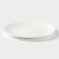 Тарелка фарфоровая пирожковая с утолщённым краем Wilmax Olivia Pro, d=15 см, цвет белый