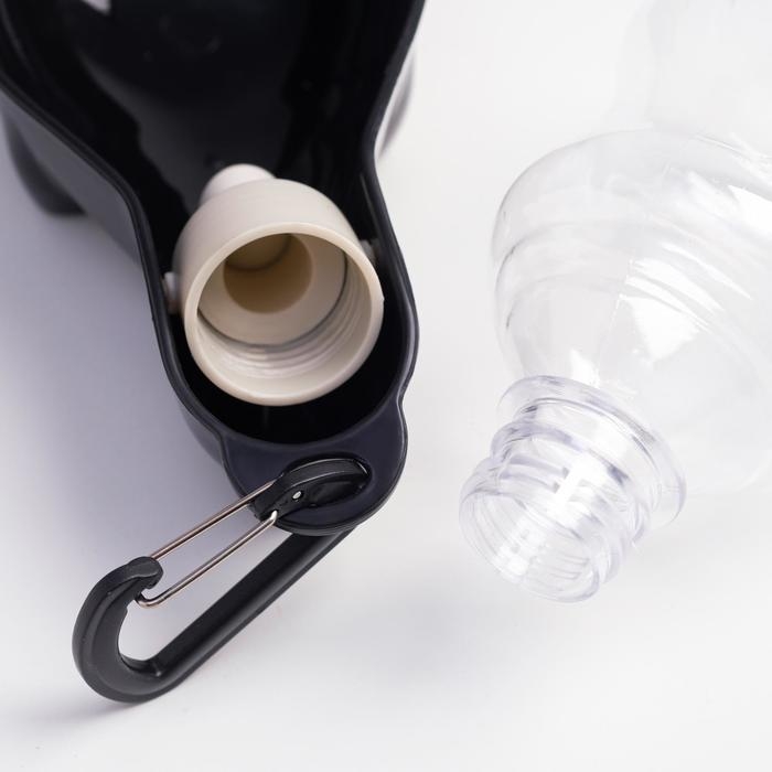 Поилка прогулочная фигурная, 300 мл, с мягким носиком, чёрная Поилка прогулочная фигурная, 300 мл, с мягким носиком, чёрная