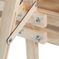 Мольберт тип &laquo;Лира&raquo; 175 х 62 см, планшет 70 х 50 мм, полка 66 х 12 см, с бегунком, неокрашенное дерево, Calligrata