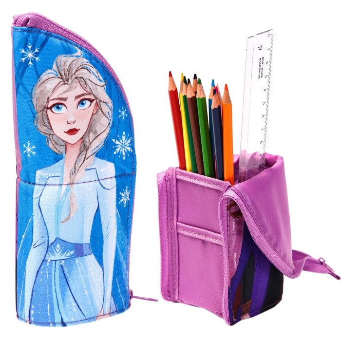 Пенал-тубус подставка, 85х210 мм, мягкий, Холодное сердце Пенал-тубус подставка, 85х210 мм, мягкий, Холодное сердце