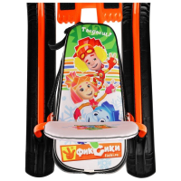 Снегокат &laquo;Тимка спорт 4-1 Фиксики&raquo;, ТС4-1/Ф12, со спинкой и ремнём безопасности, цвет оранжевый/чёрный