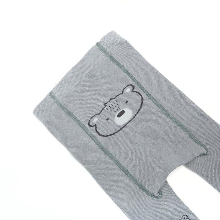 Колготки Крошка Я Колготки Крошка Я "Мишка", серый, рост 68-74 см