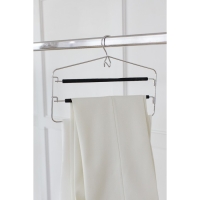 Плечики - вешалка для одежды LaDо́m Doux, 37×31см, многоуровневая, антискользящее покрытие, цвет чёрный Плечики - вешалка для одежды LaDо́m Doux, 37×31см, многоуровневая, антискользящее покрытие, цвет чёрный