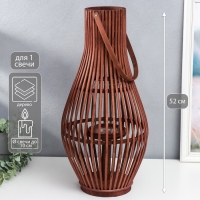 Подсвечник дерево на 1 свечу "Вазон" 52х30х30 см Подсвечник дерево на 1 свечу "Вазон" 52х30х30 см