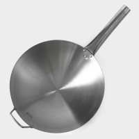 Сковорода-Wok Hanna Knövell из нержавеющей стали Chief, d=32 см, с ручкой Сковорода-Wok Hanna Knövell из нержавеющей стали Chief, d=32 см, с ручкой